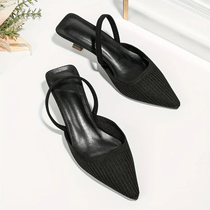 Renathea – Stilvolle, spitze Slingback-Schuhe aus Strick