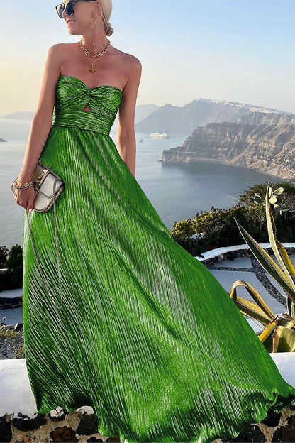 Chloé | Elegantes und glänzendes Off-Shoulder-Kleid