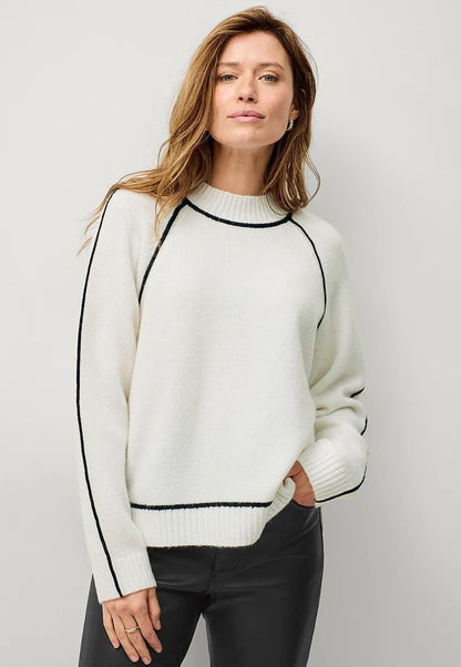 ELLEN - Strickpullover - Weiß