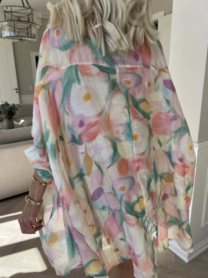 Lioraelle – Pastell-Aquarell-Oversize-Shirt