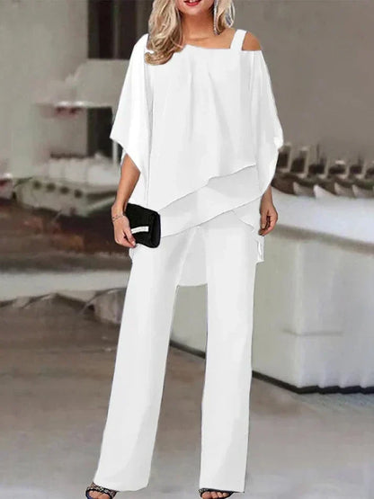 Alaine – Elegantes zweiteiliges Chiffon-Set