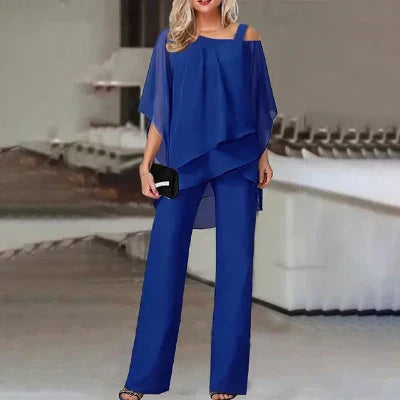 Alaine – Elegantes zweiteiliges Chiffon-Set
