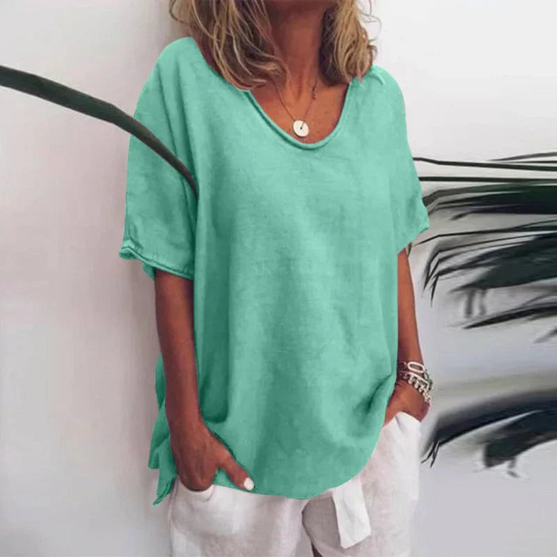 Ameloura – Stilvolles Oversize-Leinenhemd