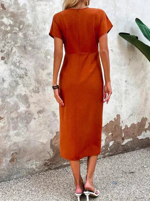 Korynthia – Elegantes Wickel-Midikleid