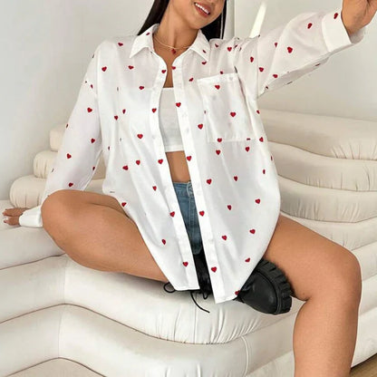 Dravina – Schickes Oversize-Hemd mit Button-Down-Kragen