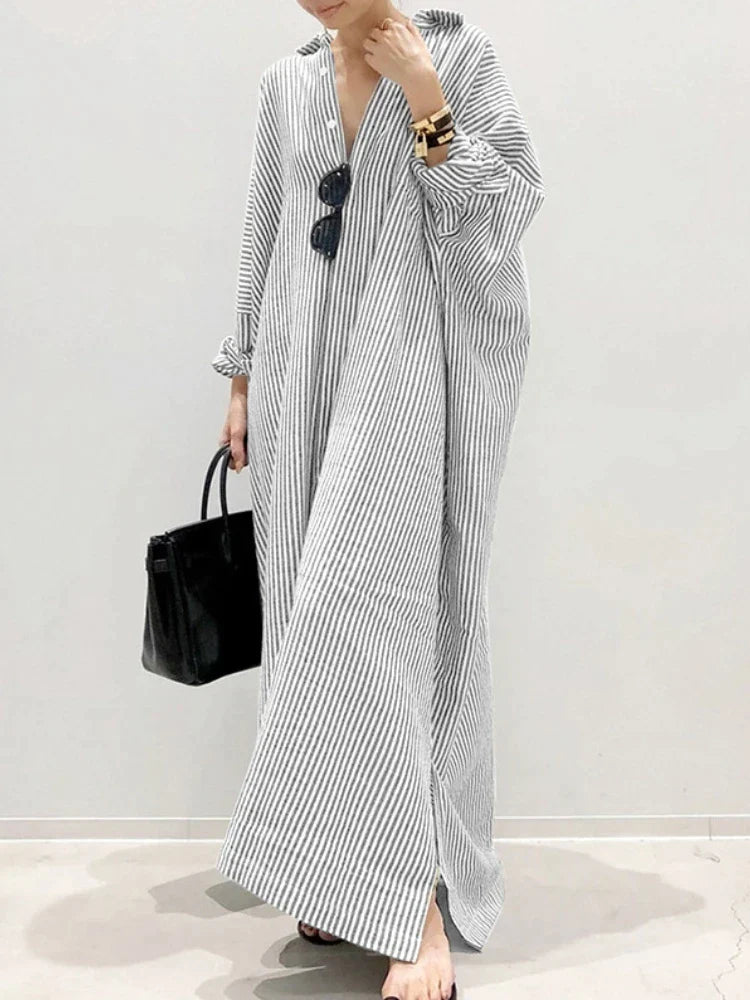 Carmen - Gestreiftes Modekleid