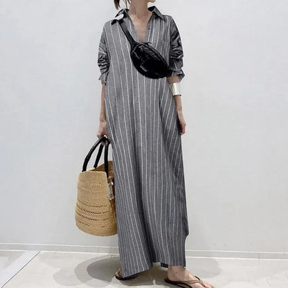 Carmen - Gestreiftes Modekleid