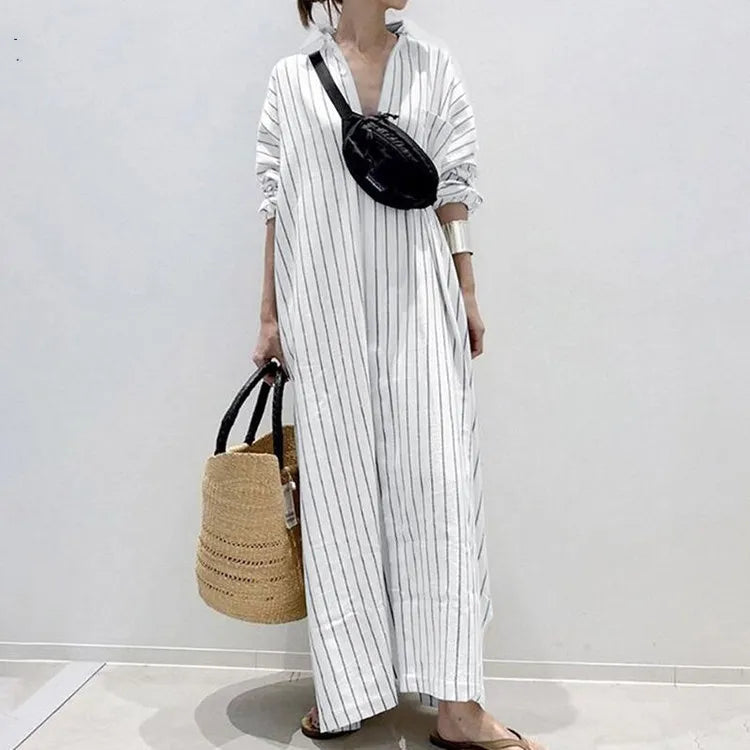 Carmen - Gestreiftes Modekleid