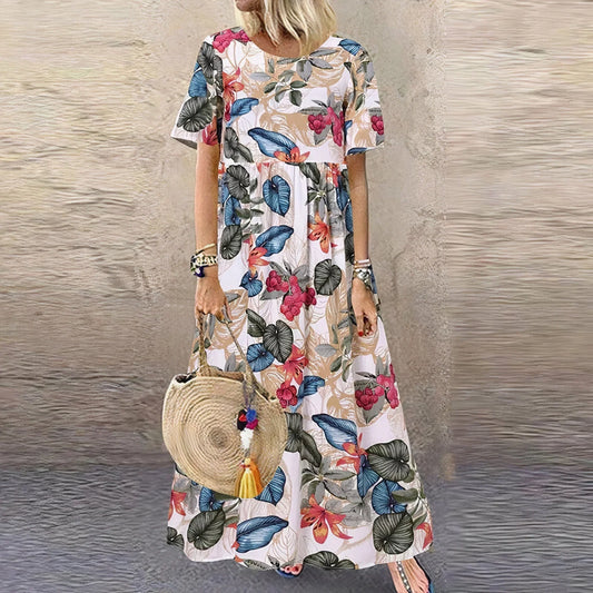 Juves – Boho Breeze Maxikleid mit Blumenmuster