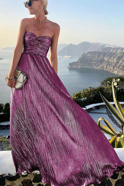 Chloé | Elegantes und glänzendes Off-Shoulder-Kleid