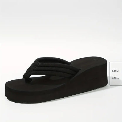 Liselotte – Gepolsterte Plateau-Flip-Flops für Damen