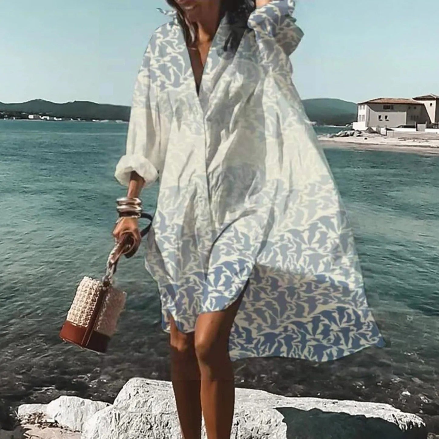 Florence - Lässiges Hemdblusenkleid aus Leinen