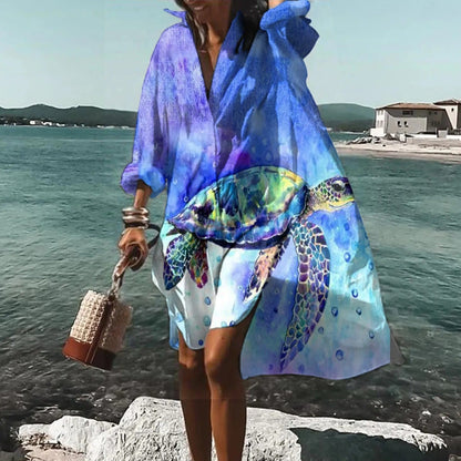 Florence - Lässiges Hemdblusenkleid aus Leinen
