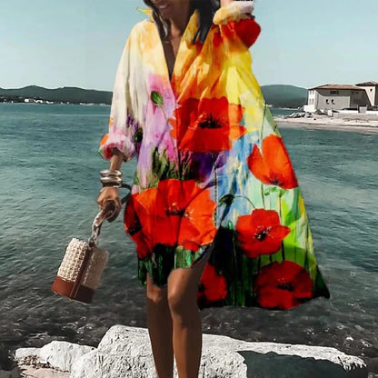 Florence - Lässiges Hemdblusenkleid aus Leinen