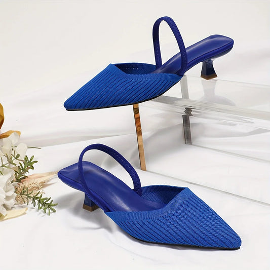 Renathea – Stilvolle, spitze Slingback-Schuhe aus Strick