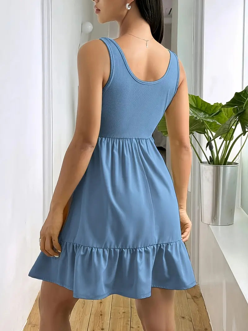 Emberlynn – Ärmelloses Stufen-Minikleid
