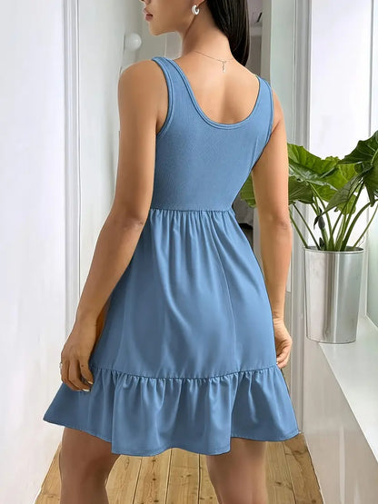 Emberlynn – Ärmelloses Stufen-Minikleid