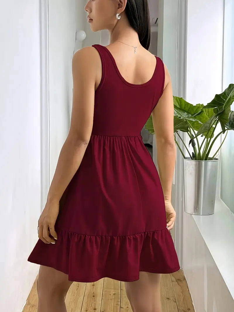 Emberlynn – Ärmelloses Stufen-Minikleid