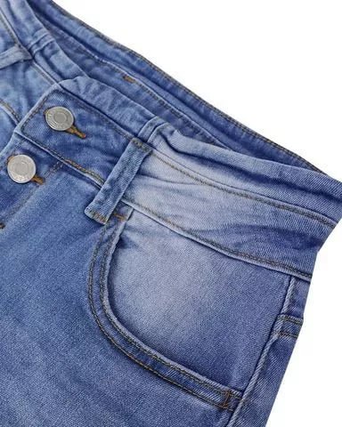 Jonah – High-Waist-Jeans mit Knopfleiste und Schlag