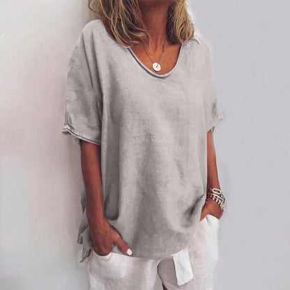 Ameloura – Stilvolles Oversize-Leinenhemd