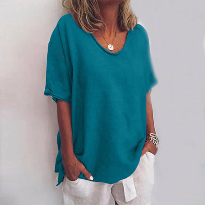 Ameloura – Stilvolles Oversize-Leinenhemd
