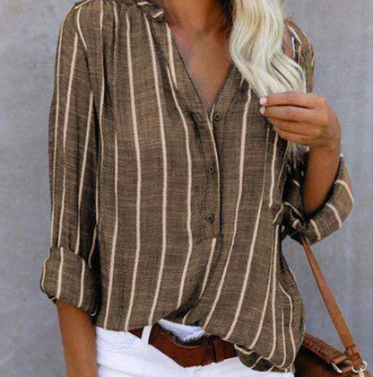 Velira – Elegante, leichte Bluse mit Streifenmuster